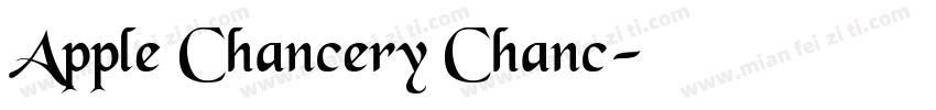 Apple Chancery Chanc字体转换